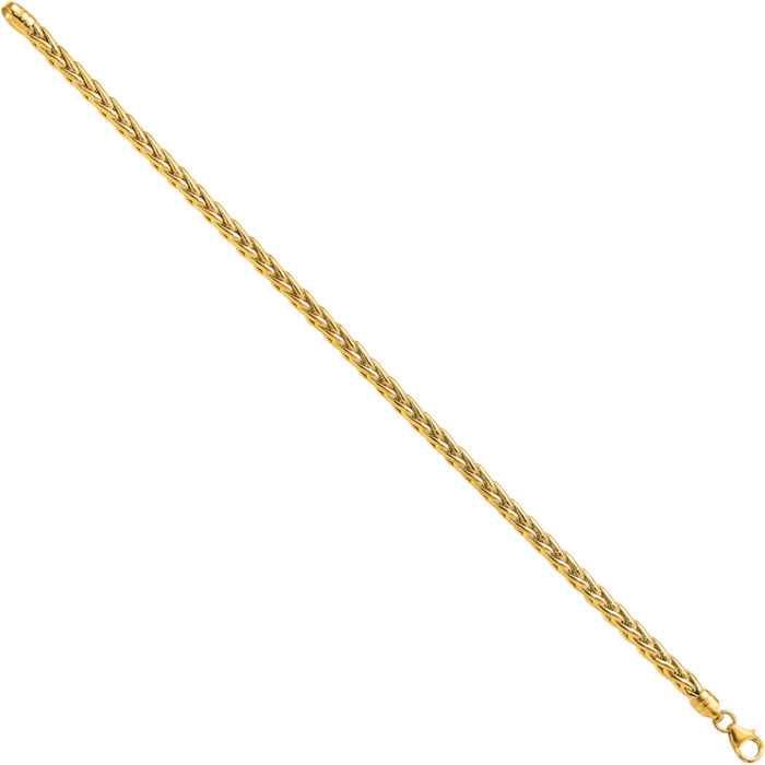 14K Solid Yellow Gold Link Chain Bracelet