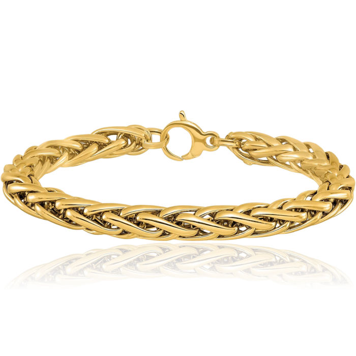 14K Solid Yellow Gold Link Chain Bracelet