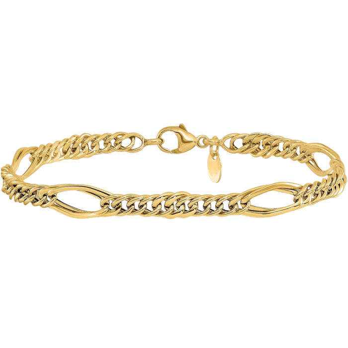 14K Solid Yellow Gold Link Chain Bracelet