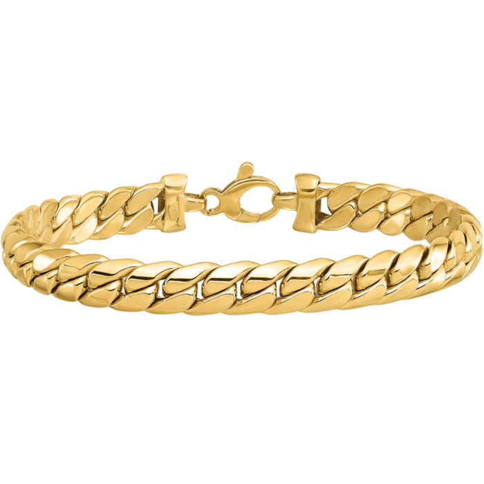 14K Solid Yellow Gold Link Chain Bracelet