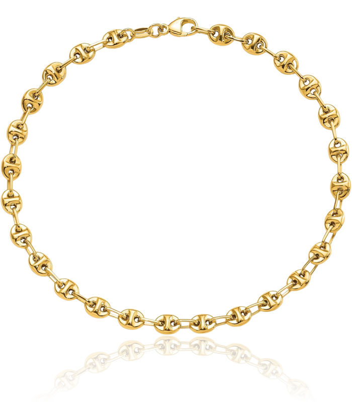 14K Solid Yellow Gold Link Chain Bracelet