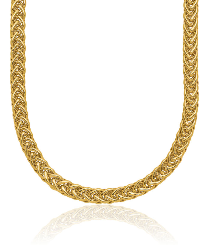 14K Solid Yellow Gold Link Chain Necklace