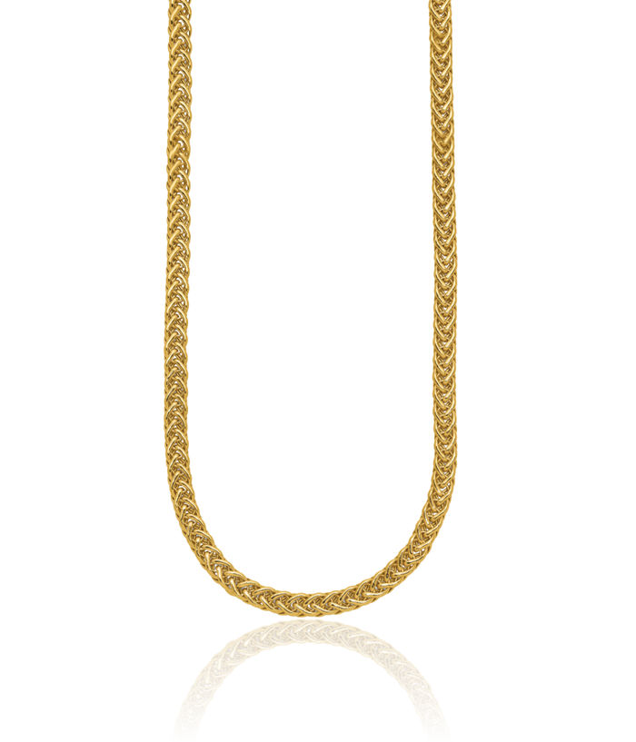 14K Solid Yellow Gold Link Chain Necklace