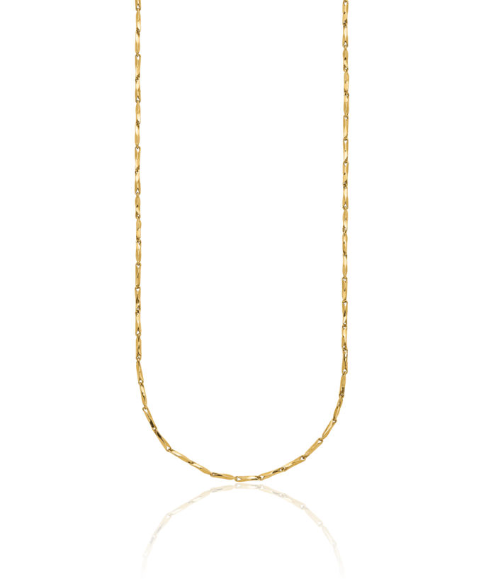 14K Solid Yellow Gold Link Chain Necklace