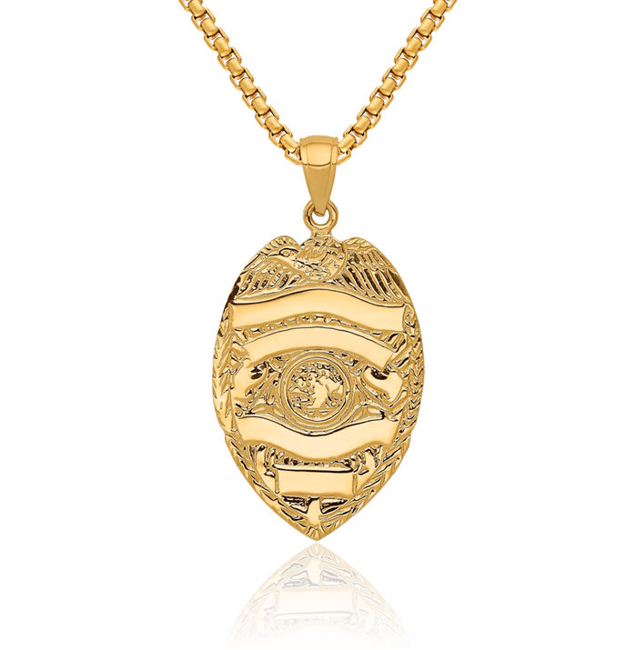 14K Solid Yellow Gold Necklace Chain Pendant Charm
