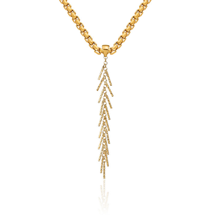 14K Solid Yellow Gold Necklace Chain Pendant Charm