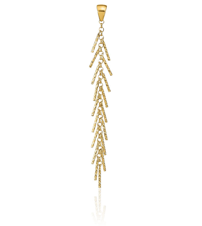 14K Solid Yellow Gold Necklace Chain Pendant Charm