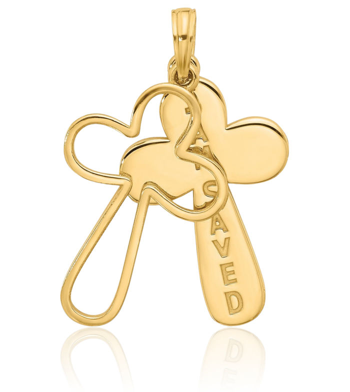 14K Solid Yellow Gold Necklace Chain Pendant Charm