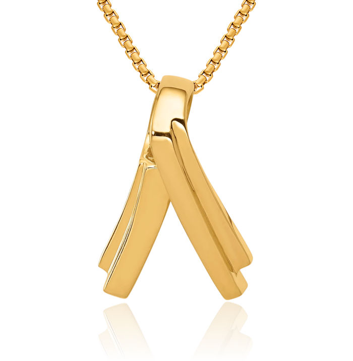 14K Solid Yellow Gold Cubetto Omega Snake Slide Necklace Chain Pendant Charm