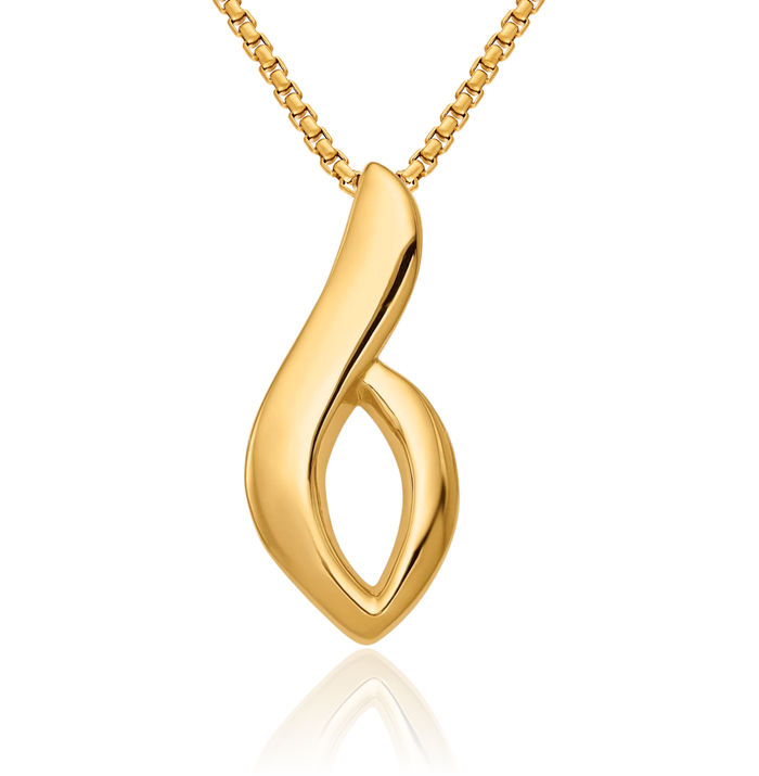 14K Solid Yellow Gold Cubetto Omega Snake Slide Necklace Chain Pendant Charm