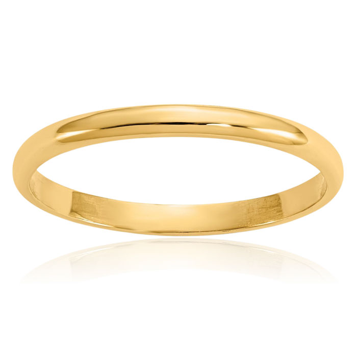 14K Solid Yellow Gold Ring