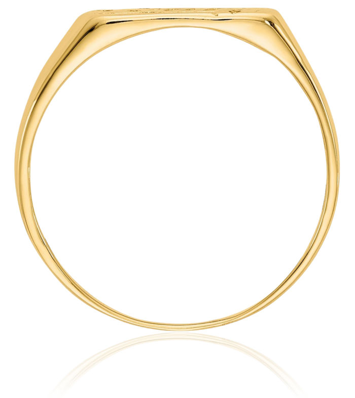 14K Solid Yellow Gold Ring