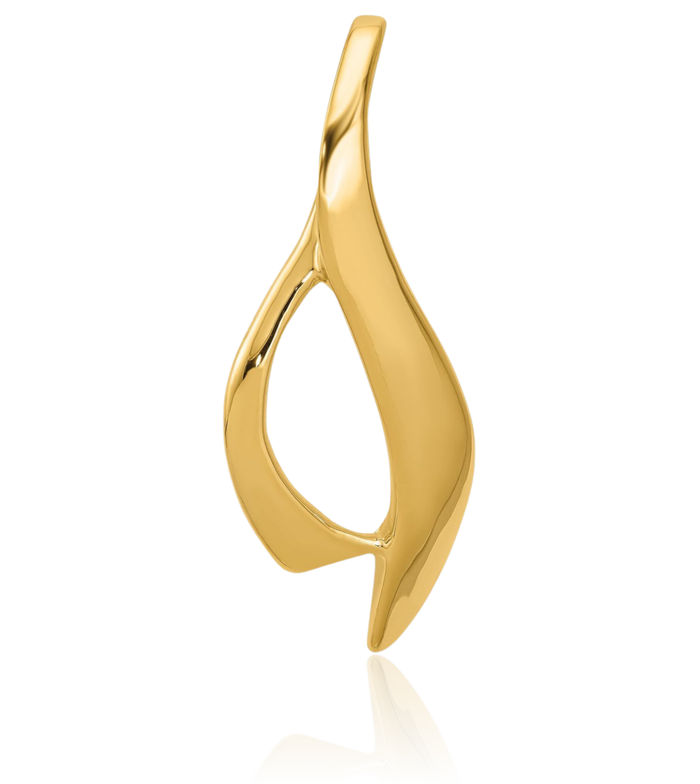 14K Solid Yellow Gold Slide Necklace Chain Pendant Charm