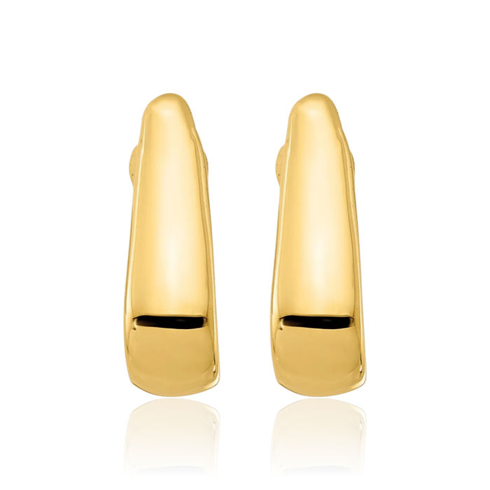 14K Solid Yellow Gold Stud Earrings