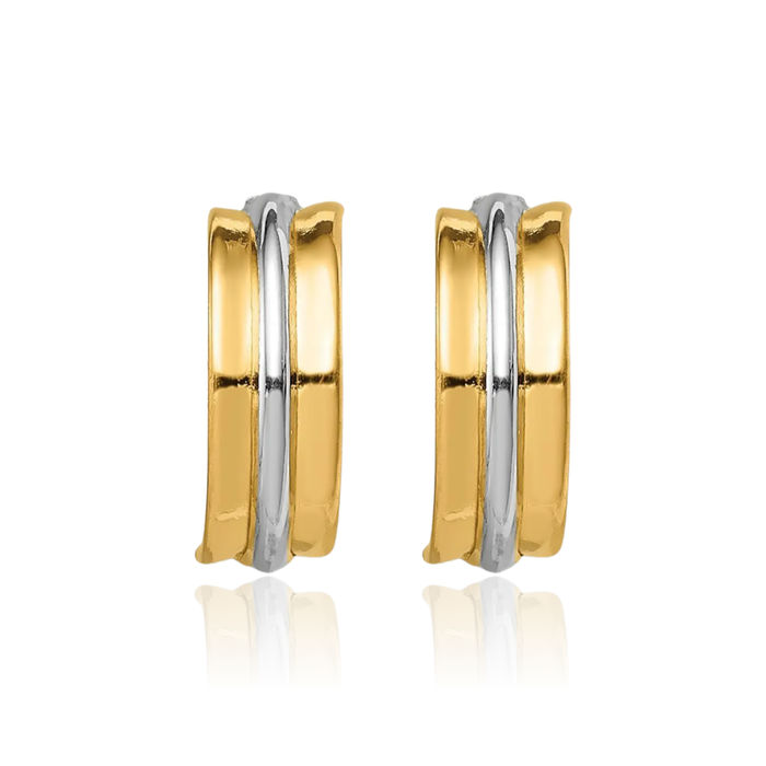 14K Solid Yellow Gold Stud Earrings