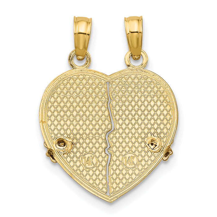 New deals 14k Yellow Gold Bigger Love Charm Pendant