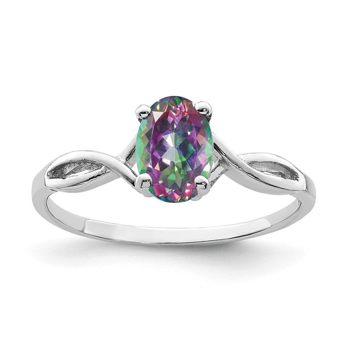 14K Solid White Gold Ring - Picture 6 of 59