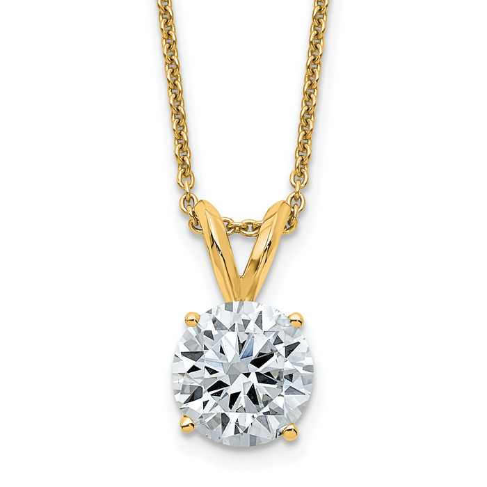 2ct Elegant Moissanite Diamond store Necklace 14k