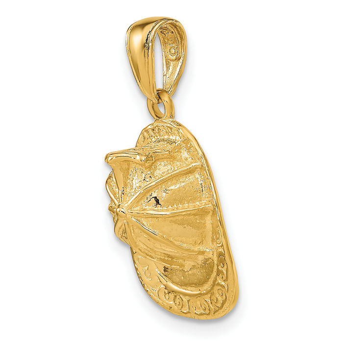 14KT outlet Solid Yellow Gold Firemen’s Hat/Helmet Pendant/Charm