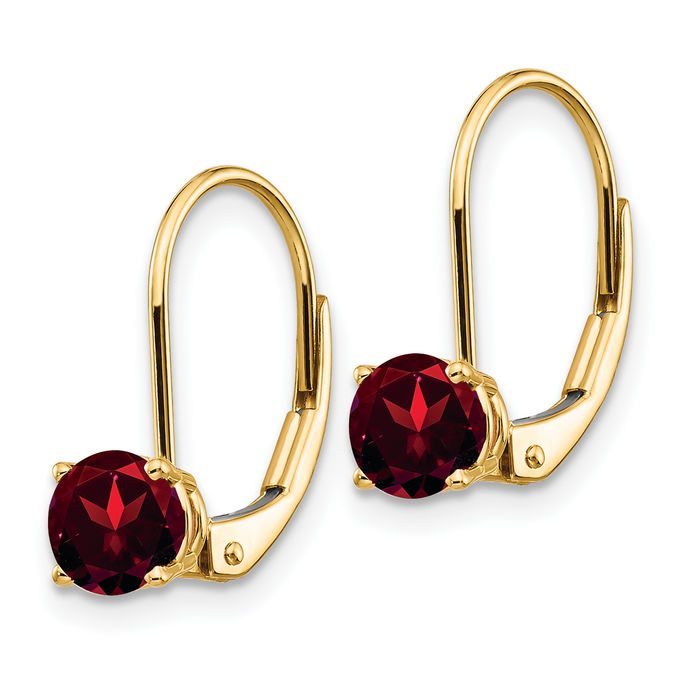 Garnet Earrings leverback earrings Garnet Jewelry Gemstone jewelry birthstone cheapest Jewelry