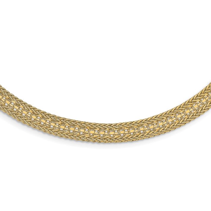 14K Solid Yellow Gold Chain Necklace