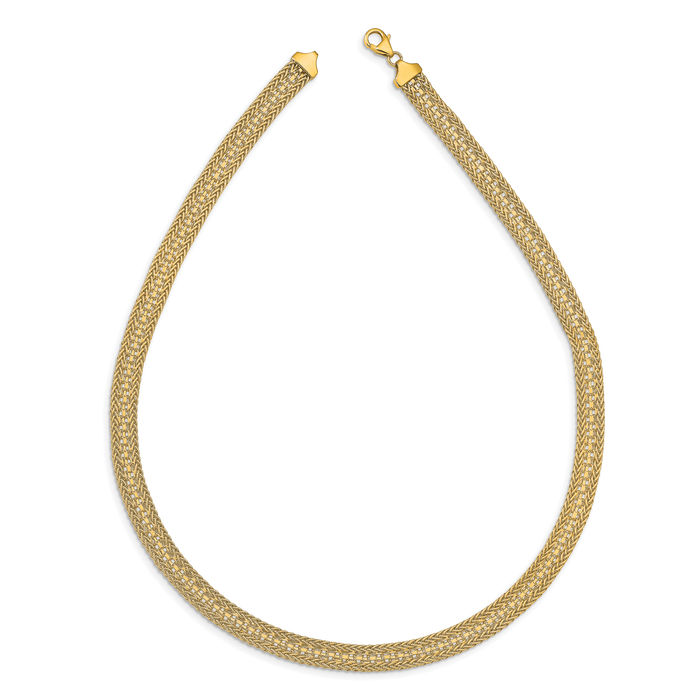 14K Solid Yellow Gold Chain Necklace