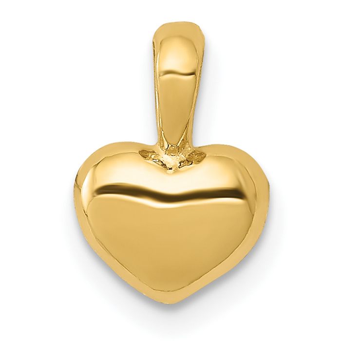 14K shops Yellow Gold Womens Heart Charm Love