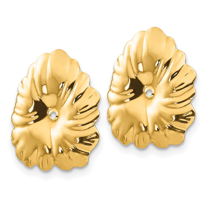 14K Solid Yellow Gold Earring Jackets for Studs