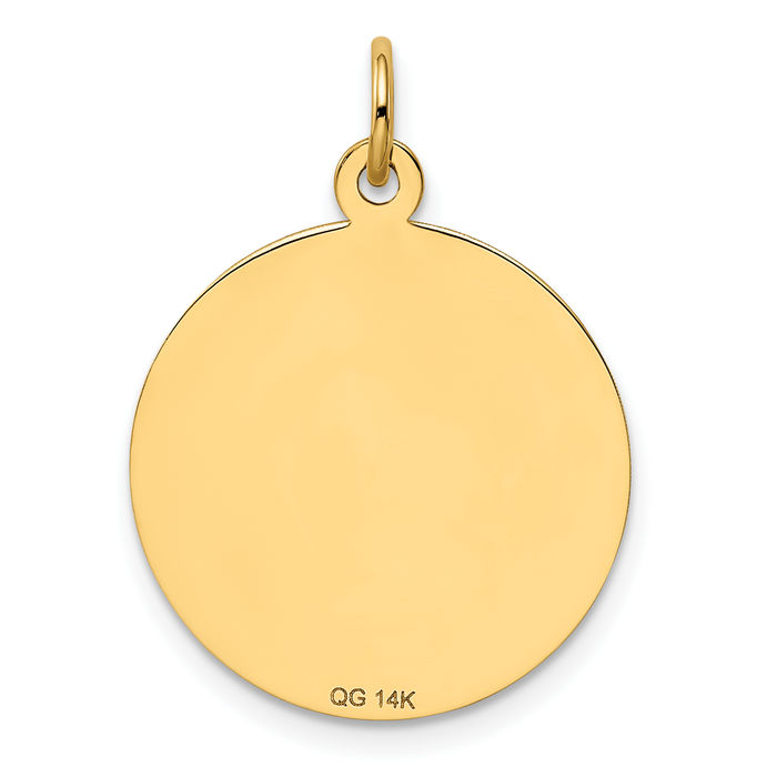 14K Solid Yellow Gold Happy Graduation Day Necklace Chain Pendant Charm