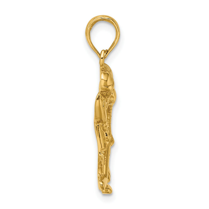 Outlets 14K Gold Hockey Goalie Pendant