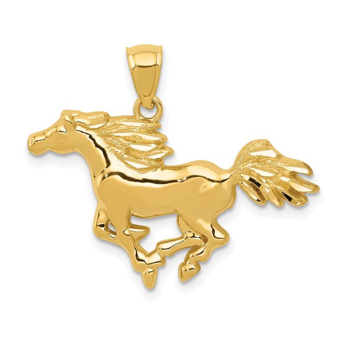 Collar caballo oro amarillo macizo 14k - Imagen 11 de 12