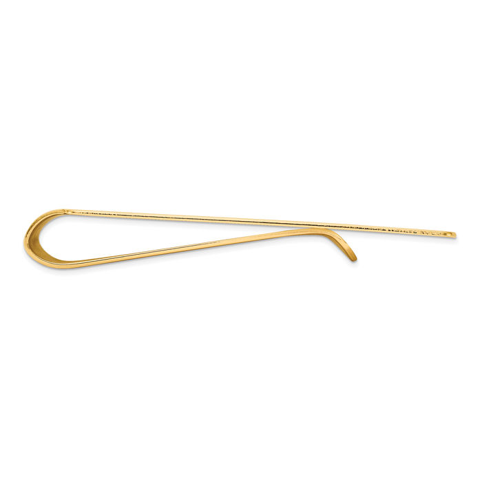 14K Solid Yellow Gold Mens Money Clip for Men