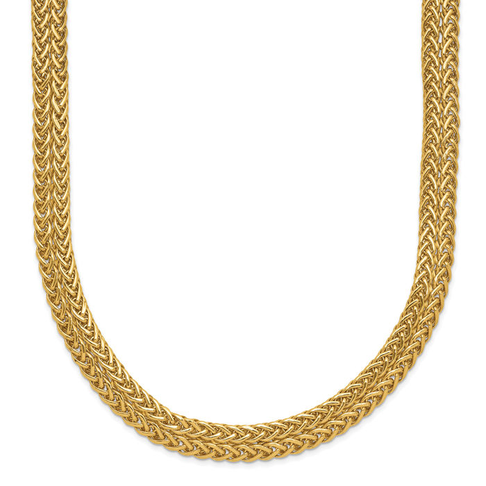 14K Solid Yellow Gold Chain Necklace