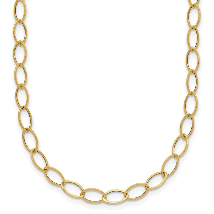 NEW 10K Yellow Gold Belcher Necklace 18 Inches popular 1.15 Grams