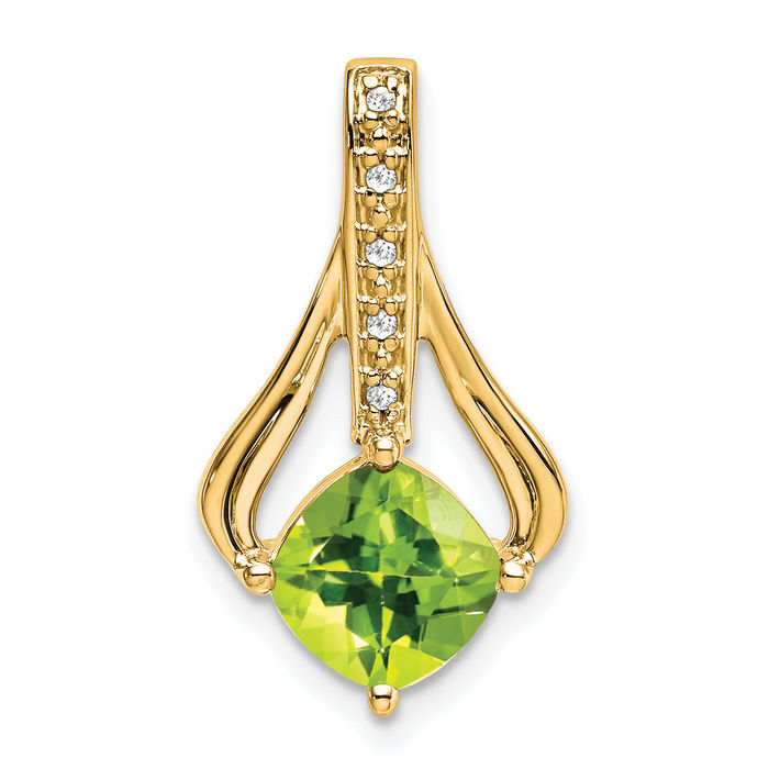 Achats Collier diamant péridot or jaune massif 14 carats