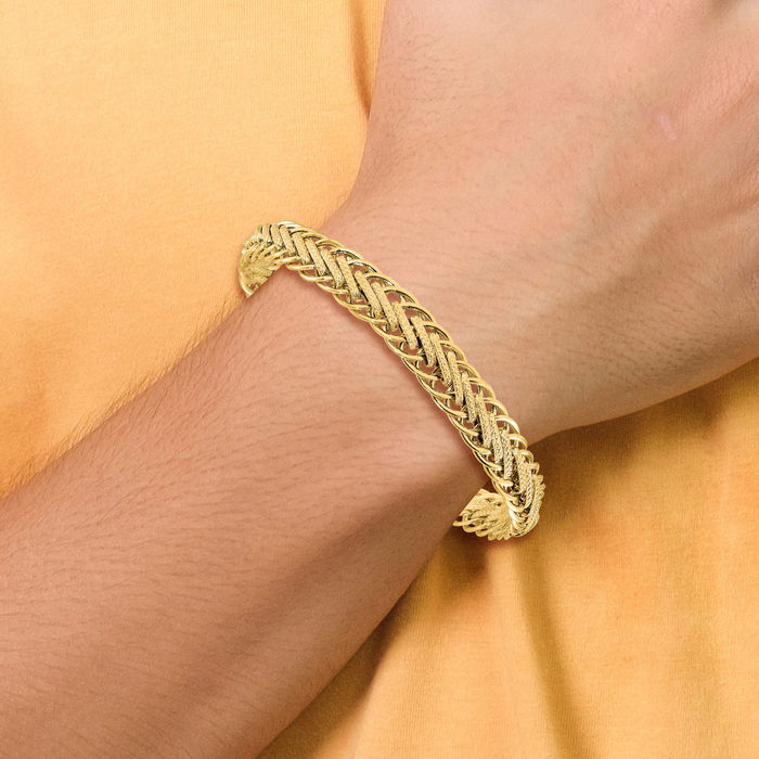 14K Solid Yellow Gold Link Chain Bracelet