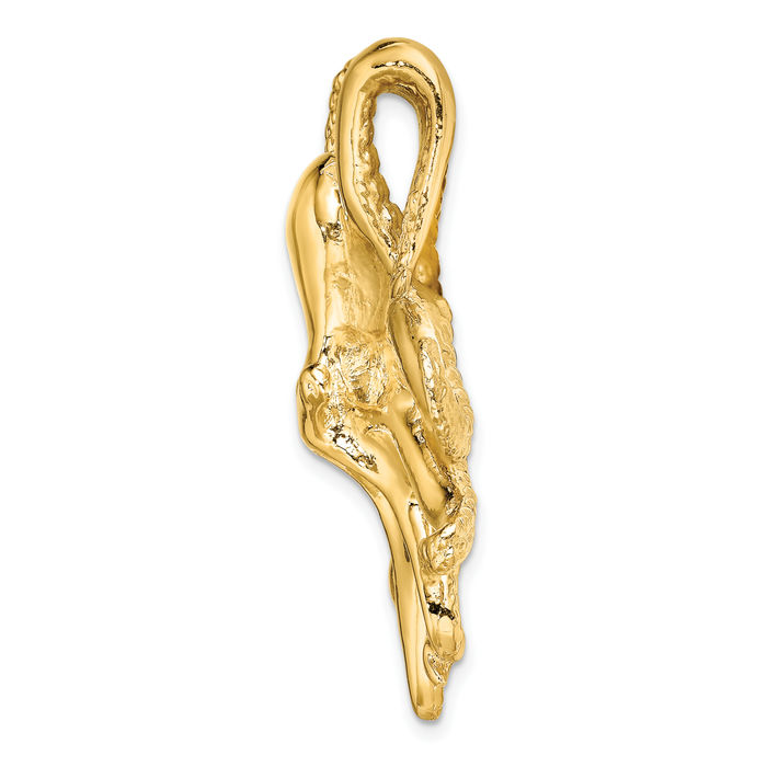 14K Solid Yellow Gold Octopus Slide Necklace Chain Pendant Charm