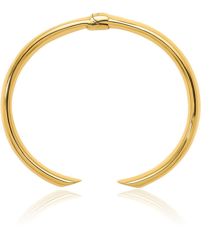 18K Solid Yellow Gold Cuff Bracelet