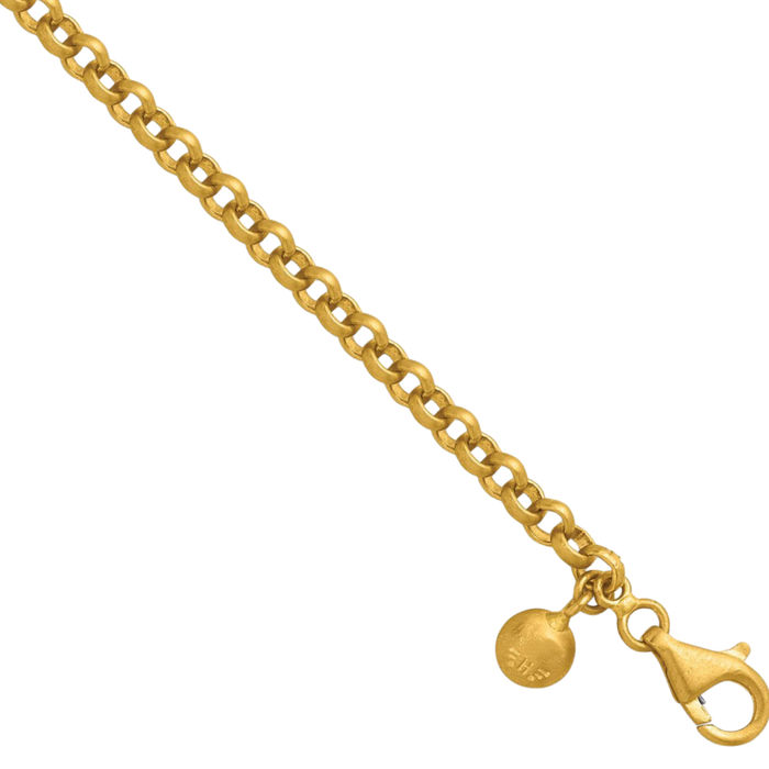 22k Solid Yellow Gold 3.8mm Cable Rolo Link Chain Belcher Necklace