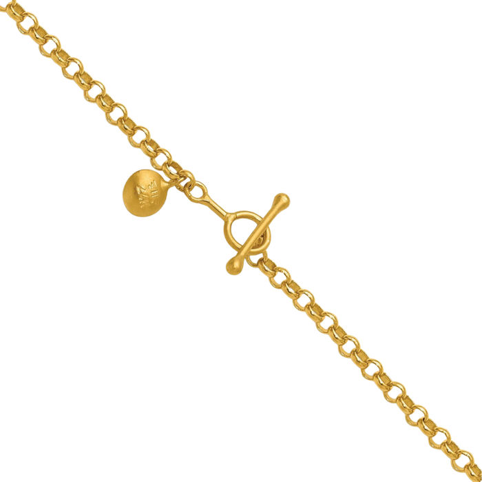 24K Solid Yellow Gold 3mm Cable Rolo Link Chain Belcher Necklace