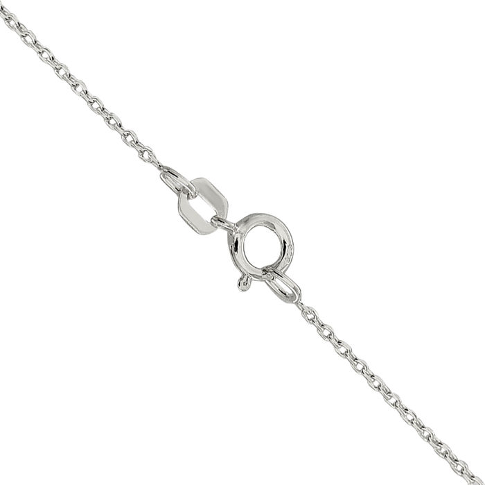 925 Sterling Silver 0.95mm Forzantina Cable Rolo Link Chain Belcher Necklace