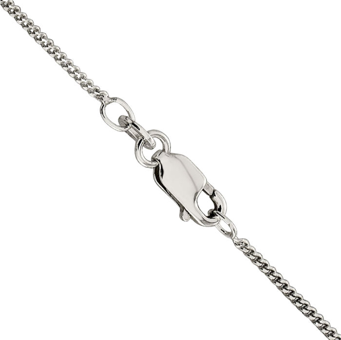 925 Sterling Silver 1.15mm Curb Link Chain Necklace