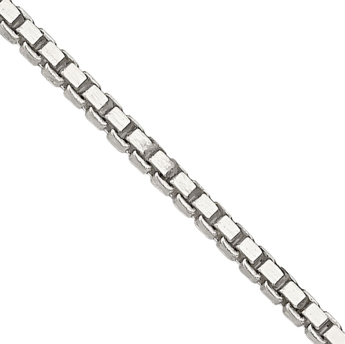 925 Sterling Silver 1.1mm Box Link Chain Necklace