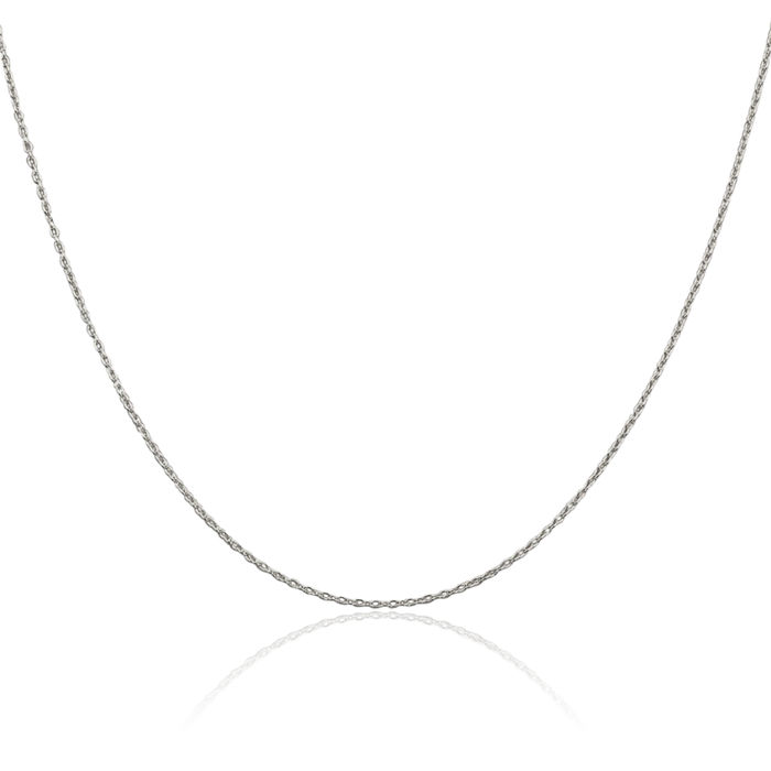 925 Sterling Silver 1.30mm Forzantina Cable Rolo Link Chain Belcher Necklace