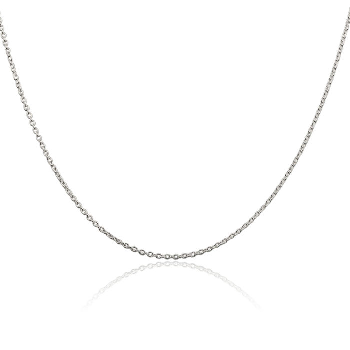 925 Sterling Silver 1.5mm Cable Rolo Link Chain Belcher Necklace