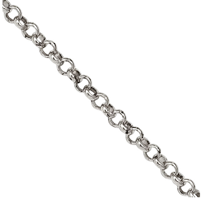 925 Sterling Silver 1.5mm Cable Rolo Link Chain Belcher Necklace