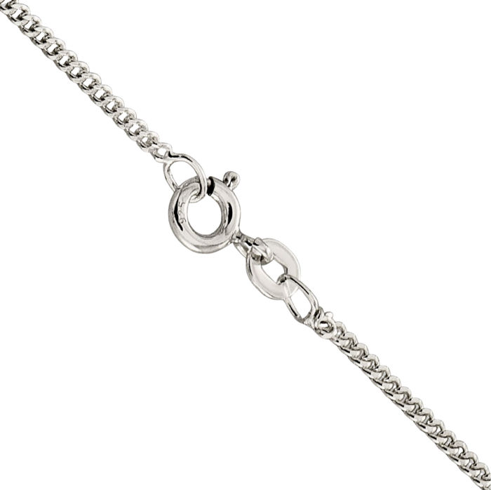 925 Sterling Silver 1.5mm Curb Link Chain Necklace