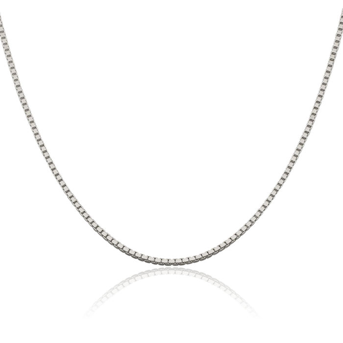 925 Sterling Silver 1.75mm Box Link Chain Necklace