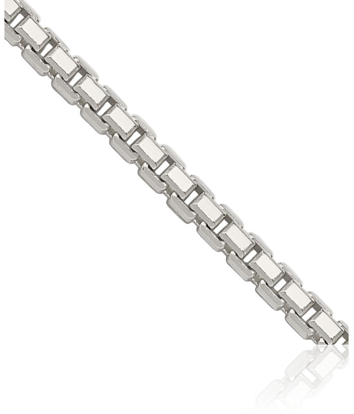 925 Sterling Silver 1.7mm 8 Sided Box Link Chain Necklace