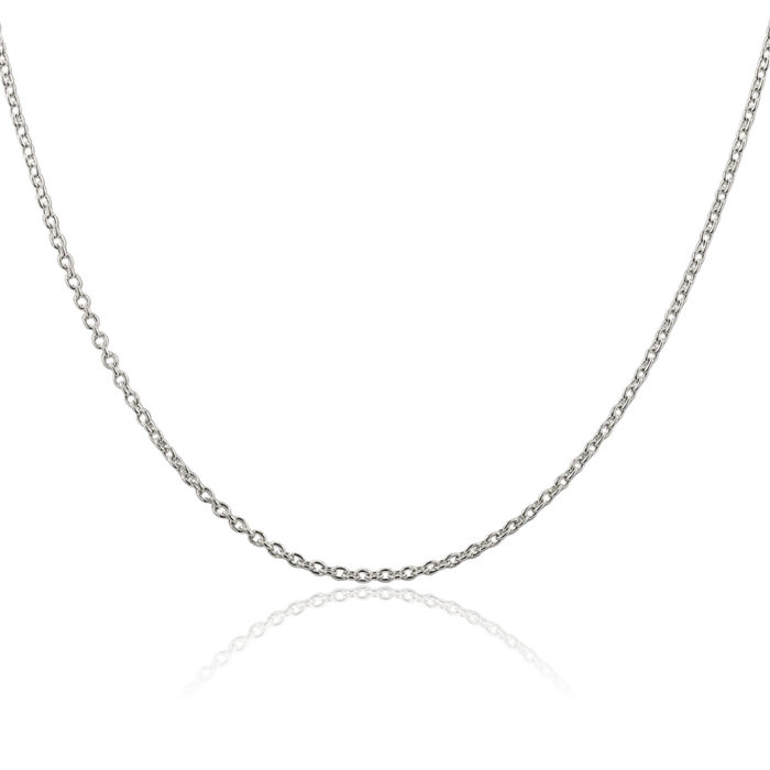 925 Sterling Silver 1.95mm Cable Rolo Link Chain Belcher Necklace